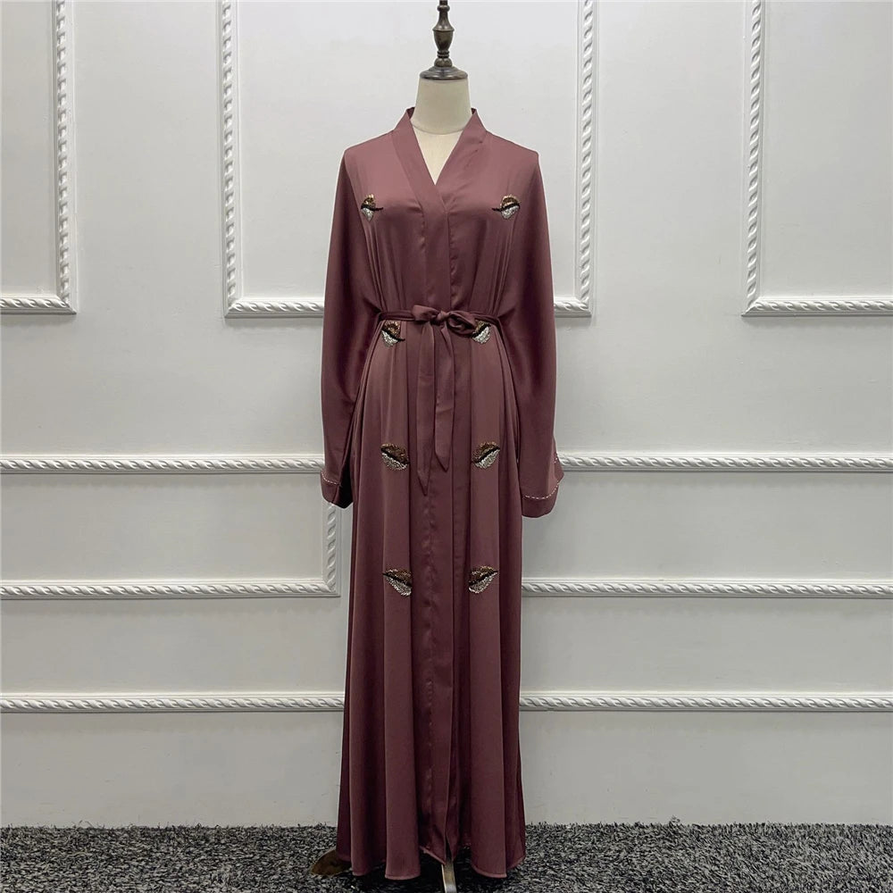 Fashion Belted Abaya Kaftan - Palm and Thread