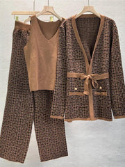 Knitted 3 Pieces Warm Set - Palm and Thread
