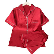 Silk Satin Pyjama Set - Palm and Thread