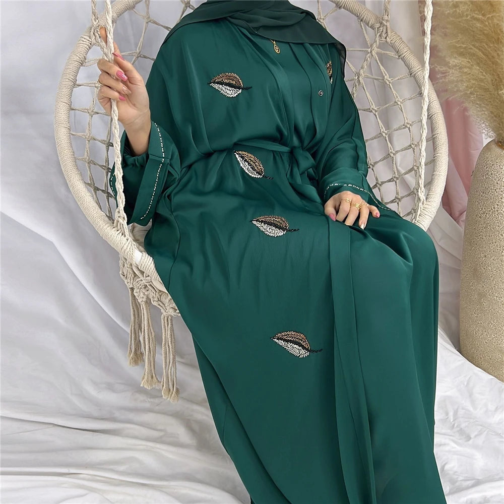 Fashion Belted Abaya Kaftan - Palm and Thread