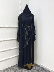 3 Piece Abaya Modest Dress Kaftan - Palm and Thread