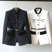 Blazer Long Sleeve Elegant Coat Top- Palm and Thread