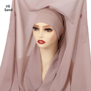 Newest Instant Chiffon Hijab - Palm and Thread