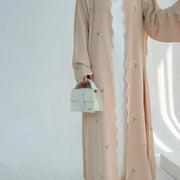 Embroidery Cardigan Abaya Kaftan - Palm and Thread