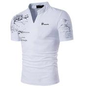 Polo Graphic Prints V Neck Outdoor Shirt - Palm and Thread