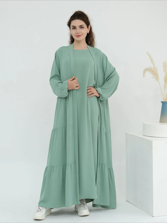 Lace-up Vestidos Largos Party Caftan Abaya - Palm and Thread