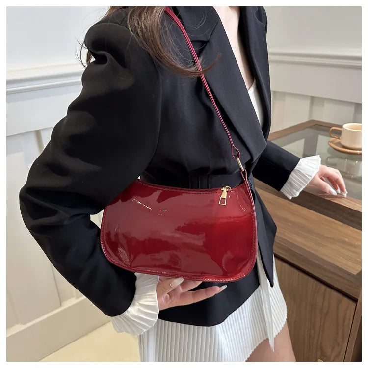 2025 Korean Patent Leather Handbag