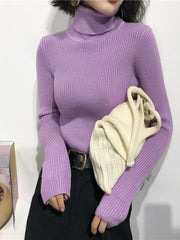 Thick Sweater Knitted Ribbed Pullover - Palm and Thread