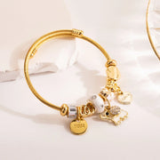 Fashion Multi Element Stainless Steel Panadora - Palm and Thread