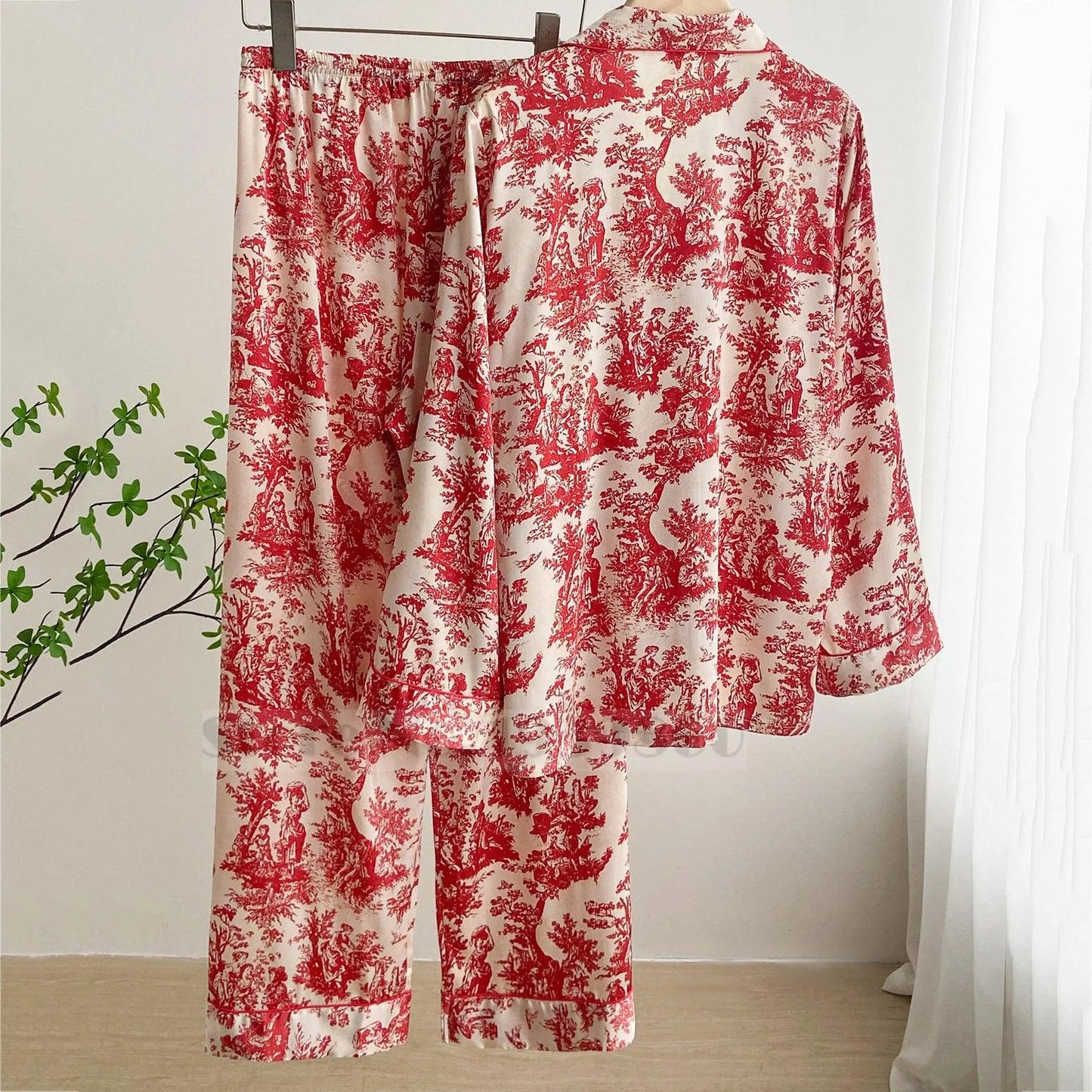 Fashion Print Flower Pajama - Palm and Thread