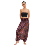 Bohemian High Waist Rayon Harem Baggy Pant - Palm and Thread