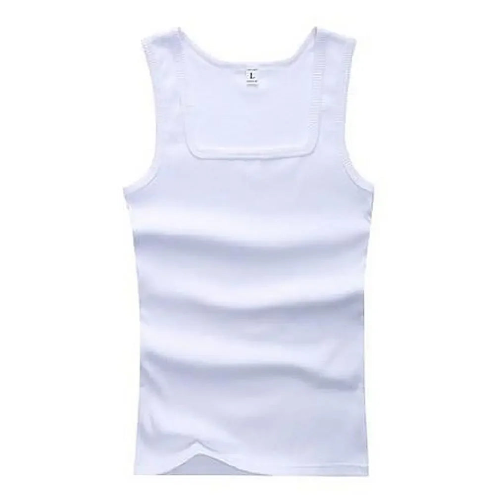 Basic Elastic tank top Pure Cotton Sleeveless t-shirt - Palm and Thread