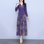 Floral Printed Chiffon Dress - Palm and Thread