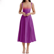 Elegant Waist-Tied Slimming Dress