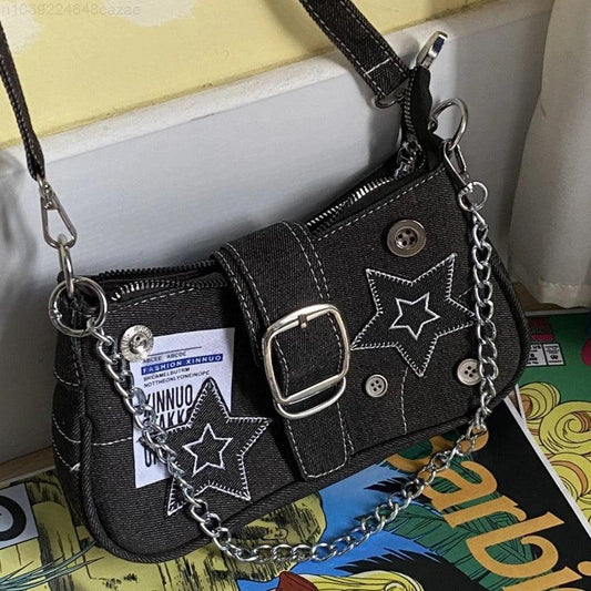 Stars Pattern Underarm Handbag - Palm and Thread