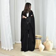 Sequin Open Abaya - Palm and Thread