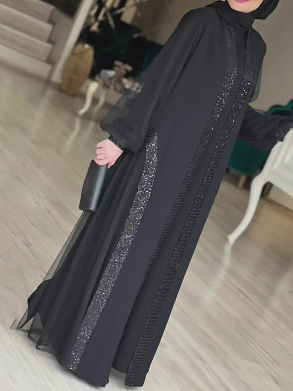 Long Robe Abayas Cardigan Dress - Palm and Thread