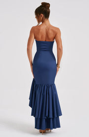 Sexy Strapless Slim Fit Slit Dress