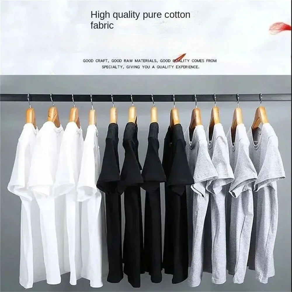 Cotton Solid Color Blank T-shirt