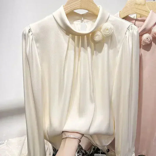 Floral Three-Dimensional Blouse - Palm and Thread