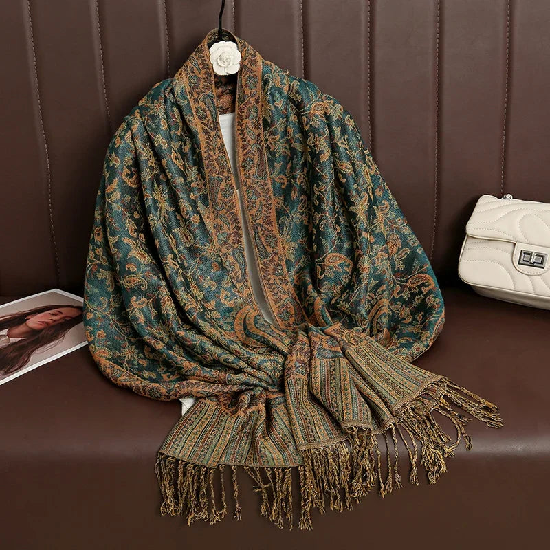 Luxury Brand Cashmere Scarf Printed - Palm and Thread
