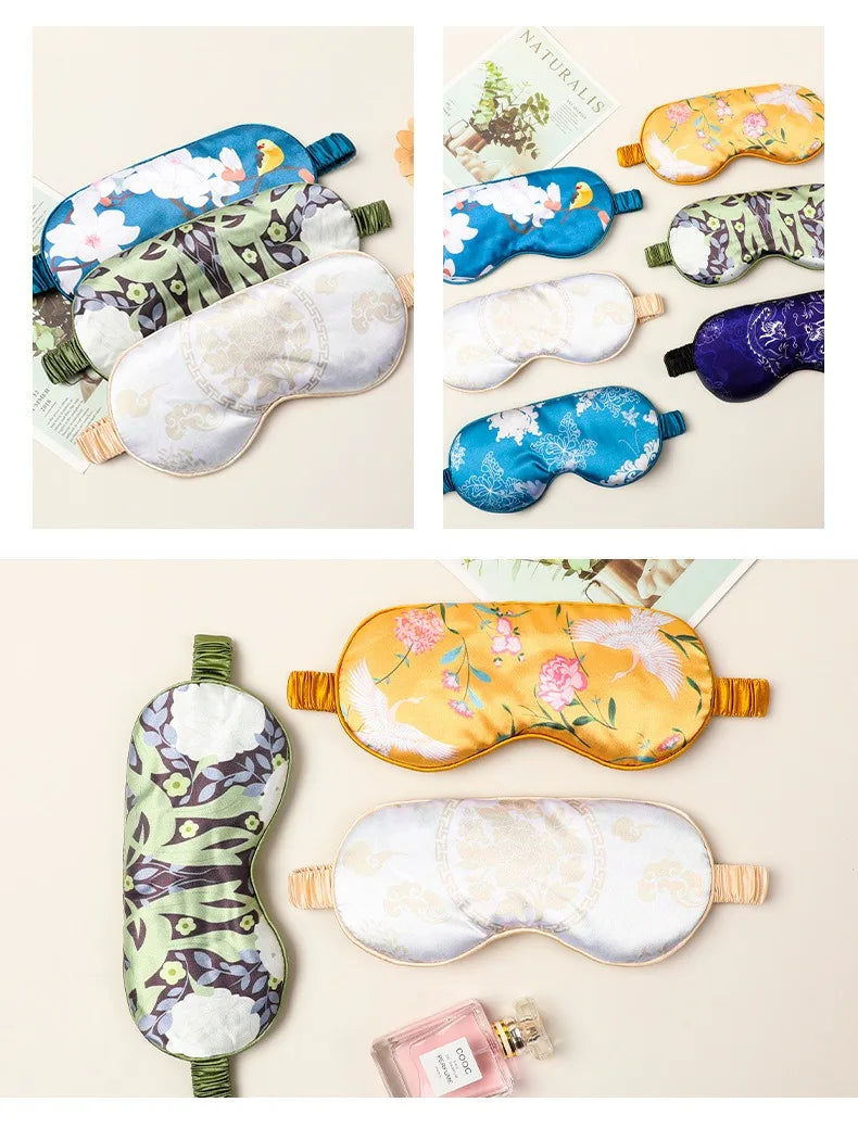 Silk Sleep Eye Mask for Travel - Palm and Thread