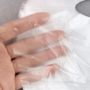 Disposable Face Plastic Film Transparent PE Mask - Palm and Thread