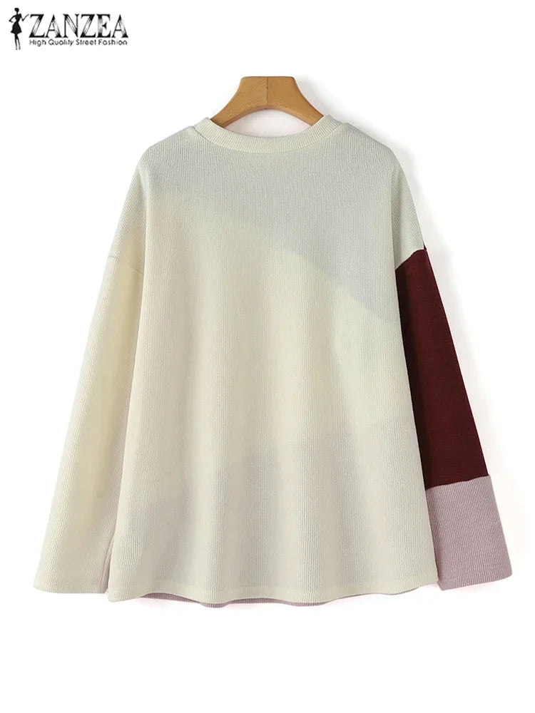 Loose Pullovers Round Neck Top - Palm and Thread