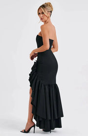 Sexy Strapless Slim Fit Slit Dress