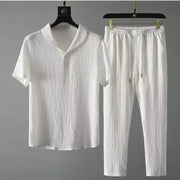 Ultra-thin Ice Silk Linen 2-piece Set