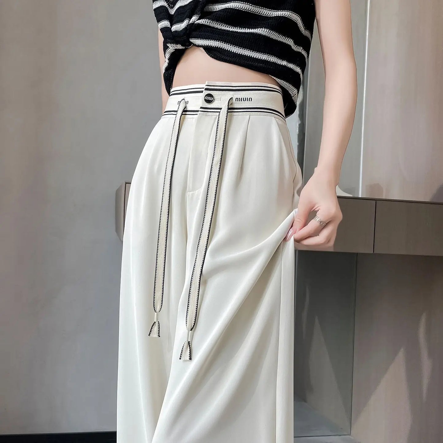 New Patchwork Wide Leg Pant - Palm and Thread