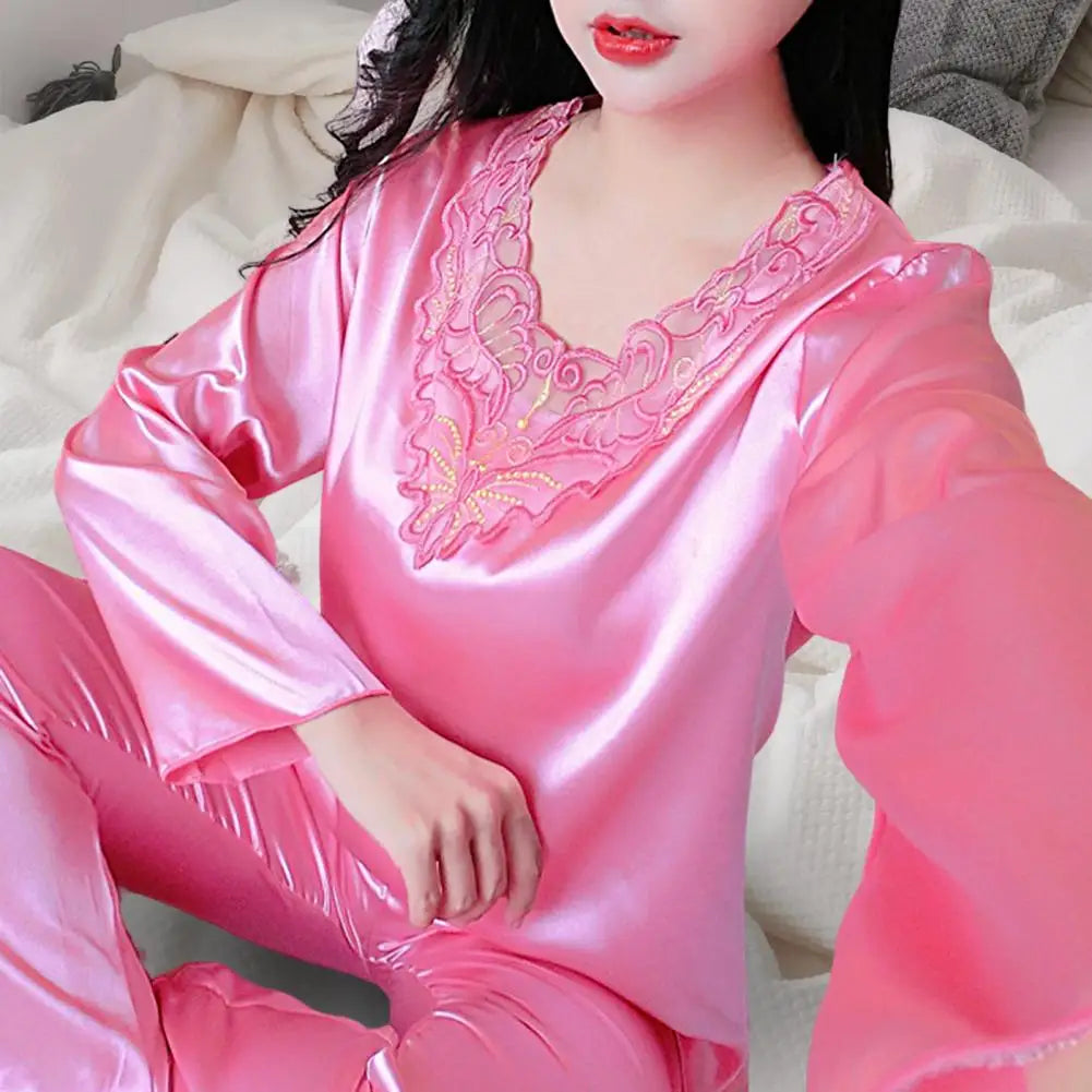 Silk Satin Pajama - Palm and Thread