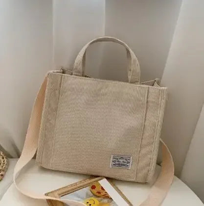Simple Corduroy HandBag - Palm and Thread