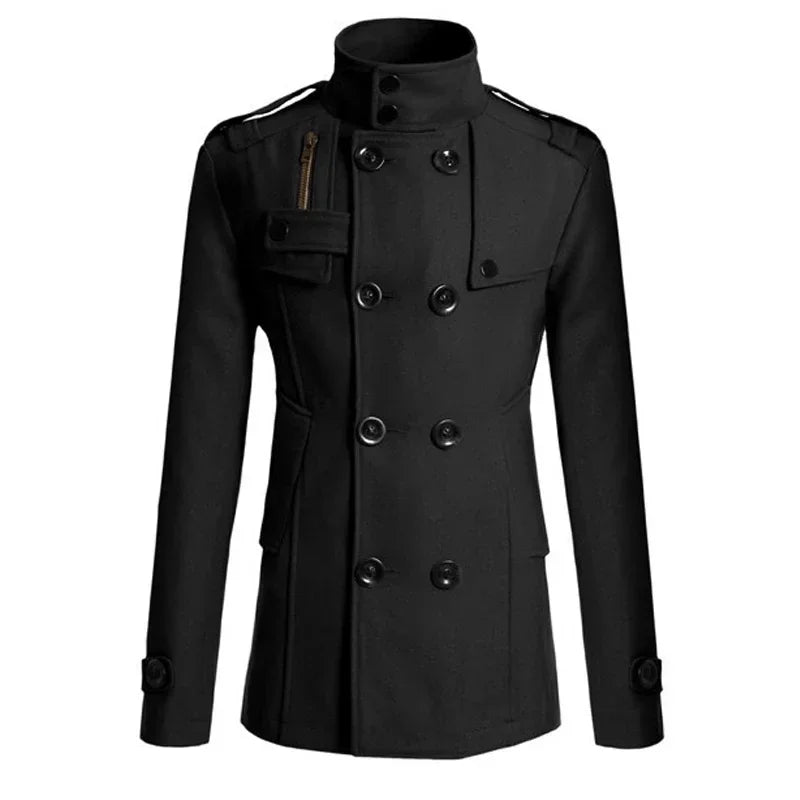 Long Woolen Overcoat