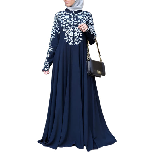 Kimono burka print dress Abaya - Palm and Thread