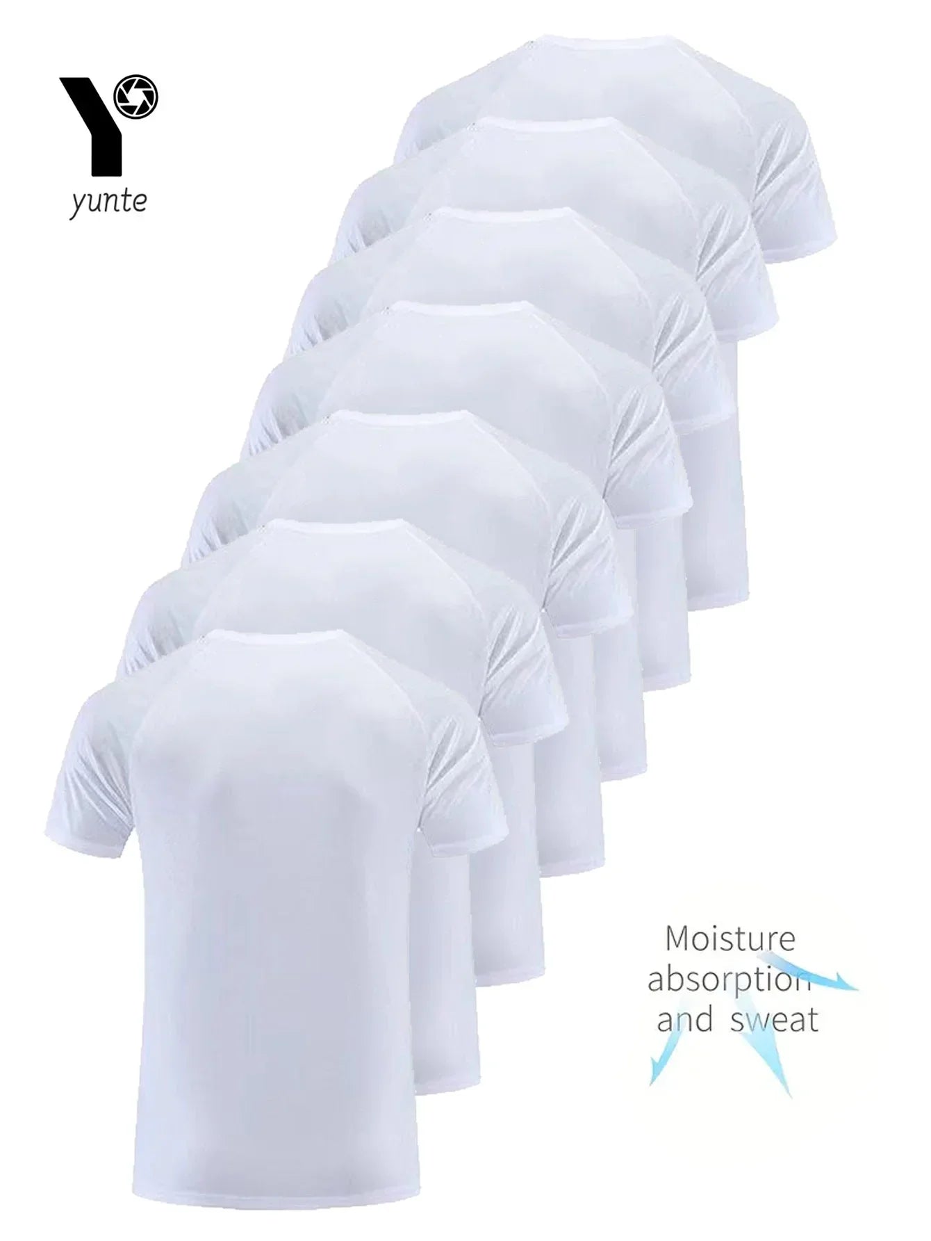 Round Neck T-Shirt 7-Piece White - Palm and Thread