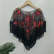 Sequin Bead Sling Slim Fit Straight Tank Top - Palm and Thread