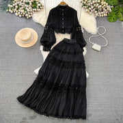 Elegant Long Maxi Dress 2 Piece Set - Palm and Thread