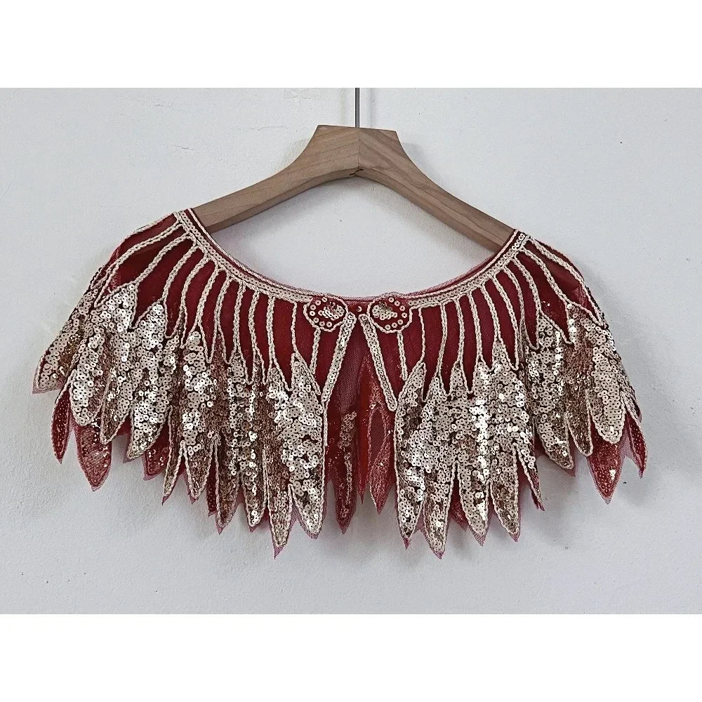 Sequin Bead Sling Slim Fit Straight Tank Top - Palm and Thread