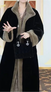 Thickened Imitate Mink Fur Coat - Palm and Thread