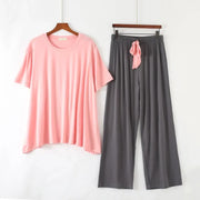 Summer two-piece comfortable pajama set - Palm and Thread