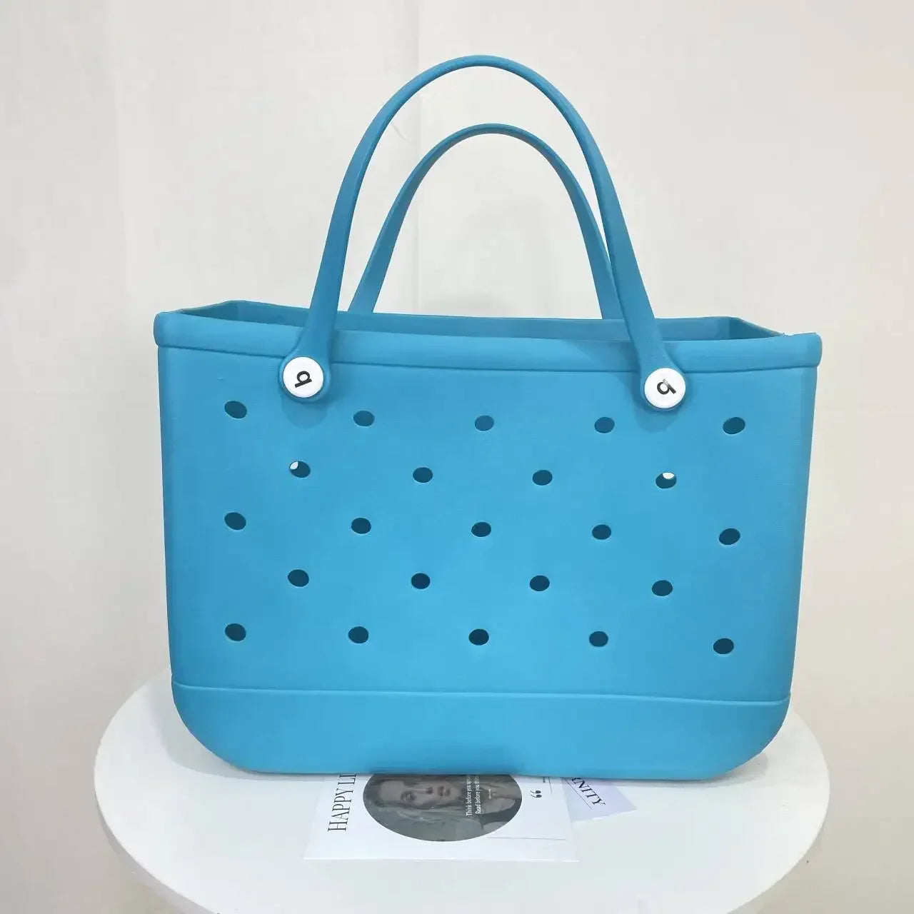 Croc Beach Tote Rubber Waterproof Bag - Palm and Thread