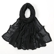 Thin Plain Shawl Soft Viscose Rayon Headscarf - Palm and Thread
