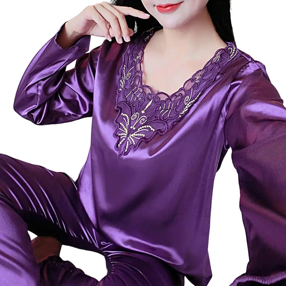 Silk Satin Pajama - Palm and Thread