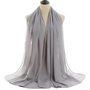 Solid Chiffon Shawl Scarf - Palm and Thread