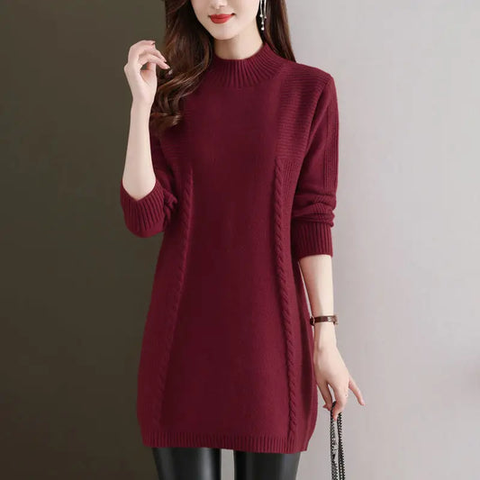 Elegant Knitted Sweater Top Tunic Jumper - Palm and Thread