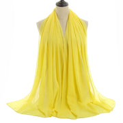 Solid Chiffon Shawl Scarf - Palm and Thread