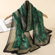 New Print Chiffon Scarf Shawl - Palm and Thread