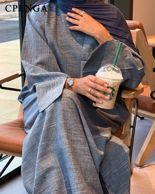 Loose Large Elegant Abaya - Palm and Thread