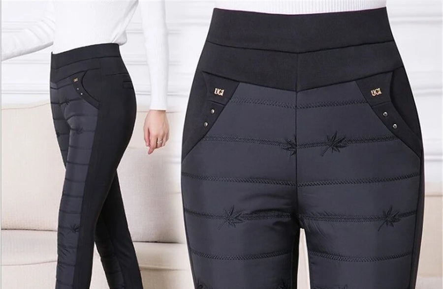 Embroidery Cotton Slim Pencil Pant - Palm and Thread